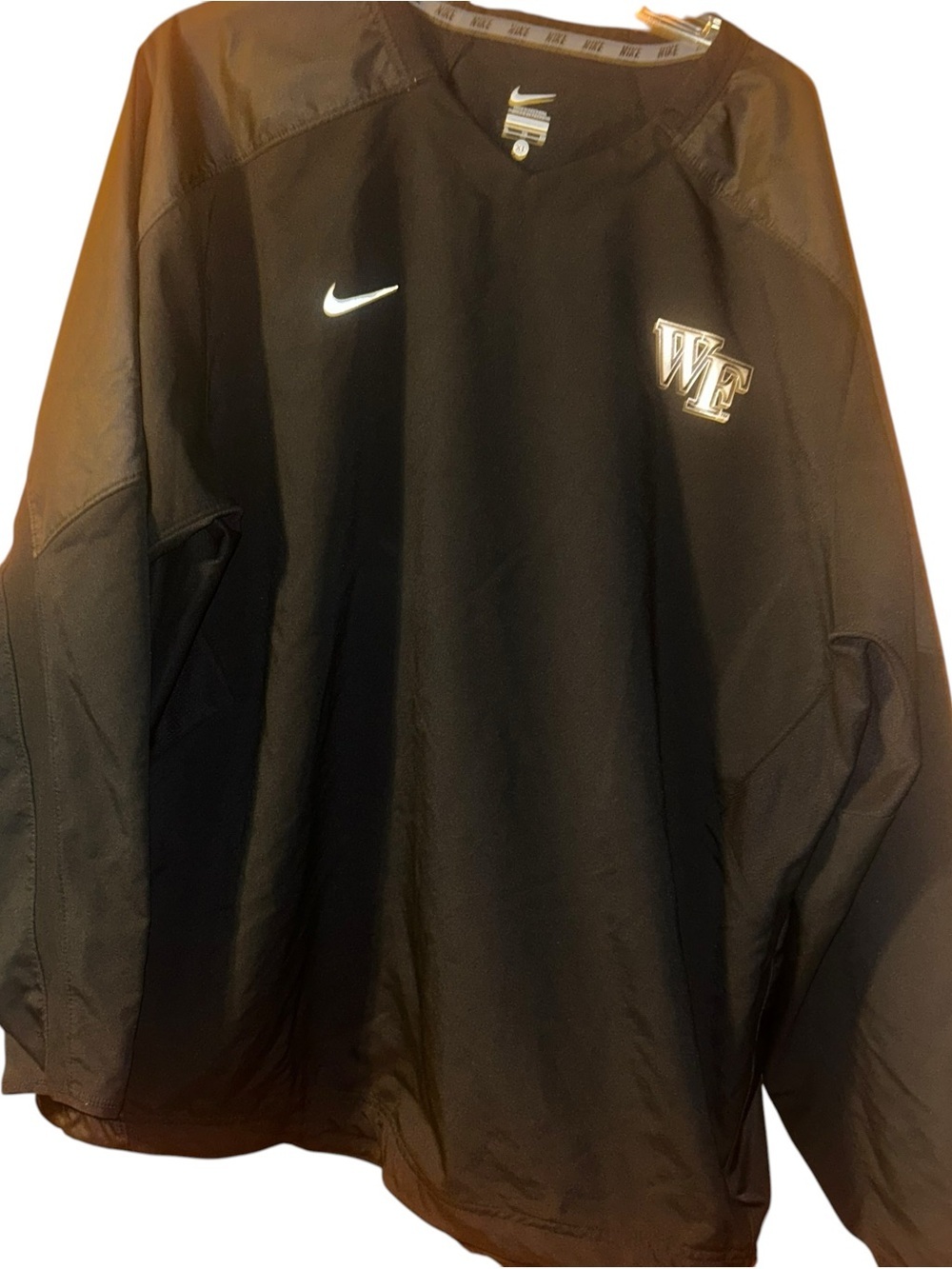 Men Nike Wake Forest Demon Deacons quarter black /gold Pullover XL